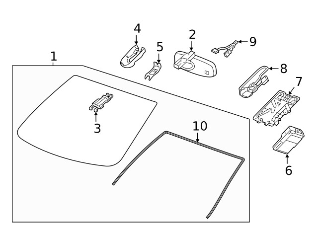 Genuine GM Front View Camera 84647996
