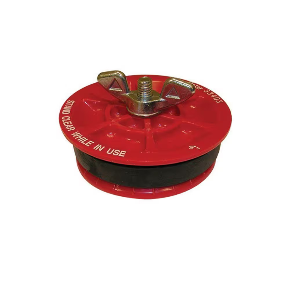 Gripper 4 In. Plastic Mechanical Test Pipe Plug