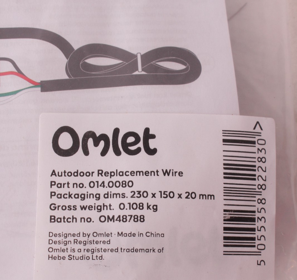 Omlet Autodoor replacement wire Part# 014.0080