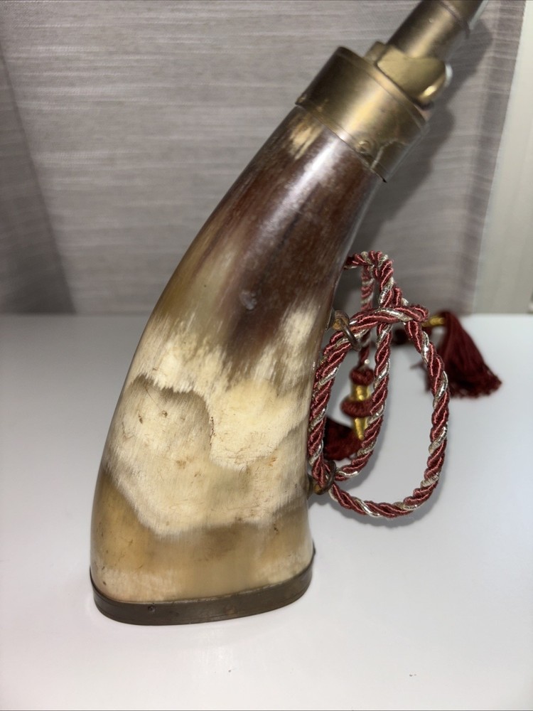 Horn Powder Flask~Rare