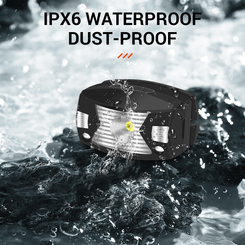 USB Rechargeable LED Headlamp Flashlight Headlight Head Torch Waterproof Sensor