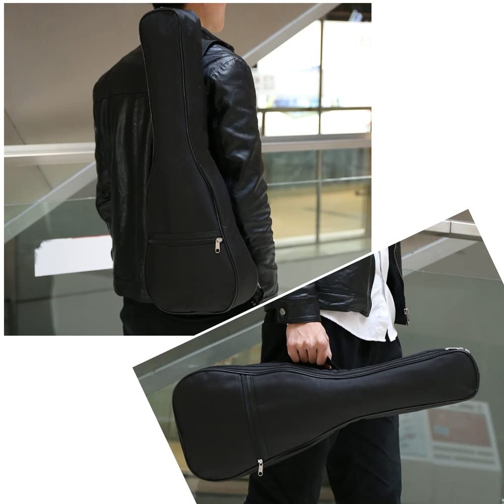 21in Ukulele Case, Waterproof Durable Ukulele Padded Bag with Adjustable Stra...