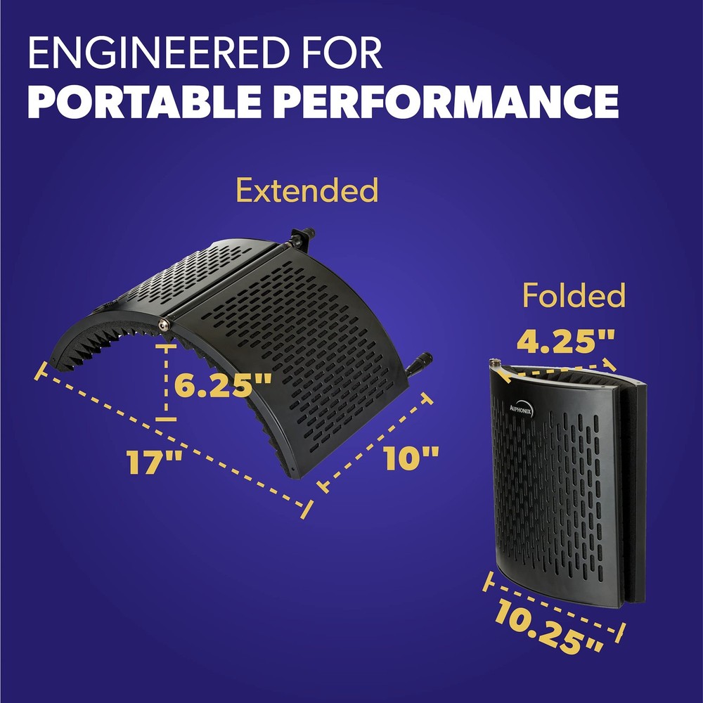 Isolation Shield - Microphone Reflection Filter for Recording - Mic Studio Eq...