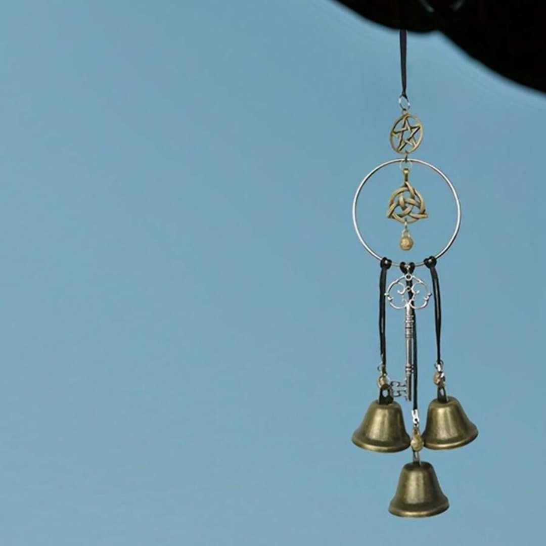 Doork Handle Hanging Witch Bell Willow Wind Chimes Home Doorknob Xmas Decoration