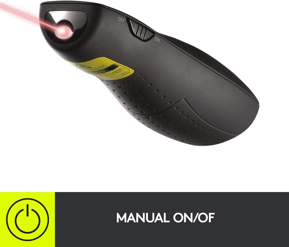 Wireless Presenter R400, USB-A Powerpoint Clicker with Laser Pointer, Wireless P