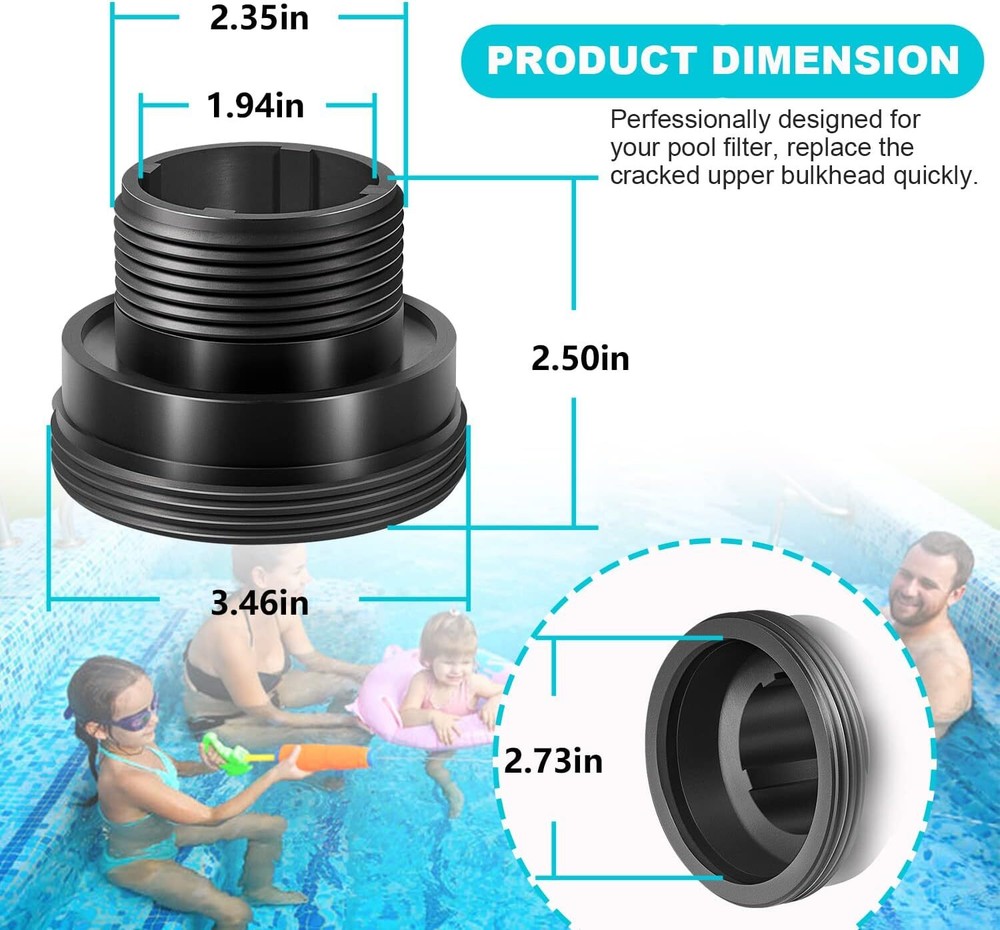 194801 2" Bulkhead Fitting Replacement for Clean & Clear Plus Cartridge Filters
