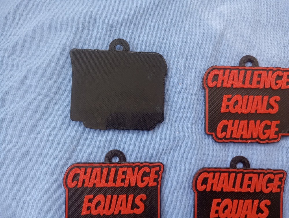 Custom made reminder: Challenge equals change 11 pieces
