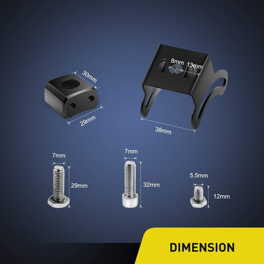 4PCS Mounting Base Bracket LED Light Bar Slide Mount Bracket Universal