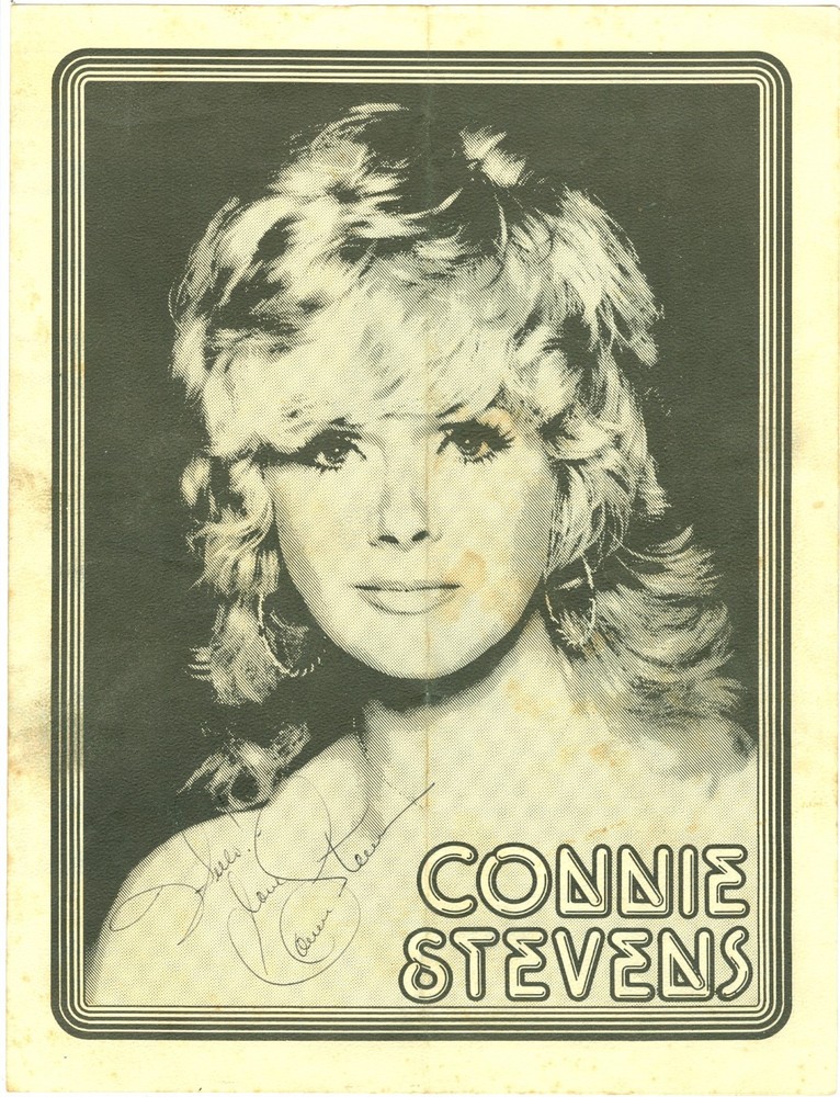Connie Stevens autographed 8x10 program hand signed autograph