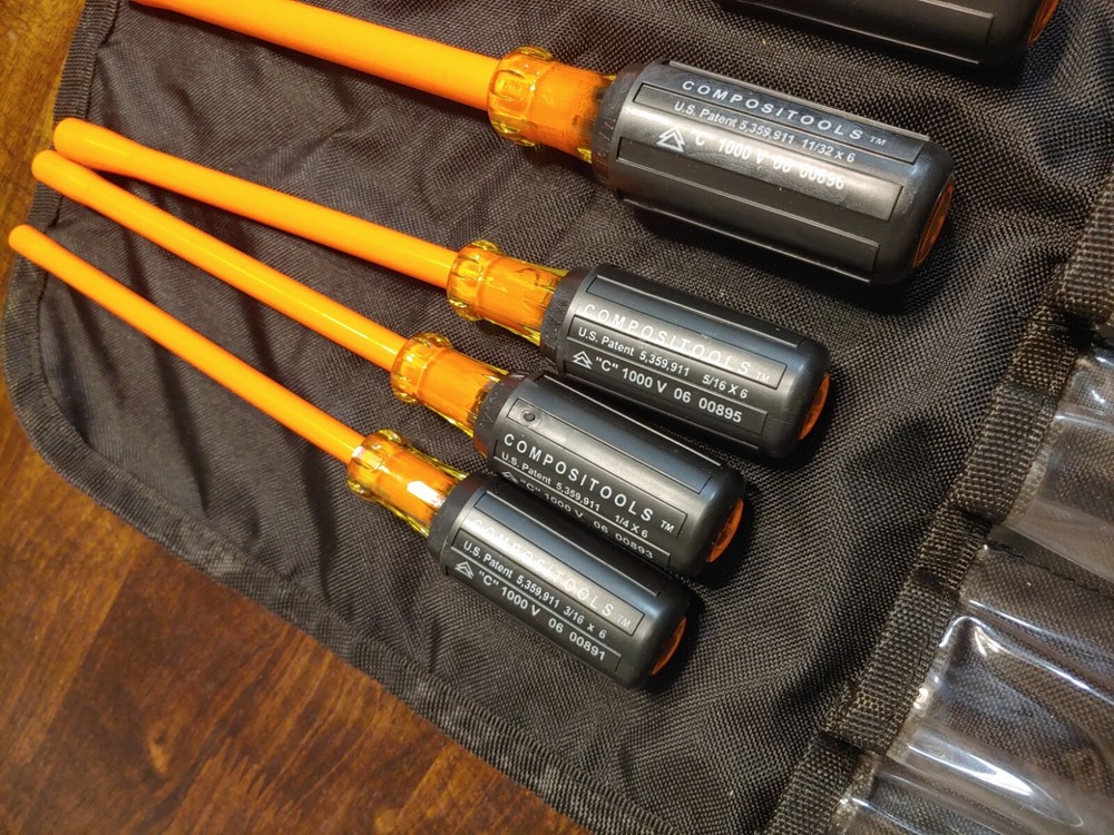 Certified Insulated Products CIP Nutdriver/Screwdriver Set. 1000 Volt