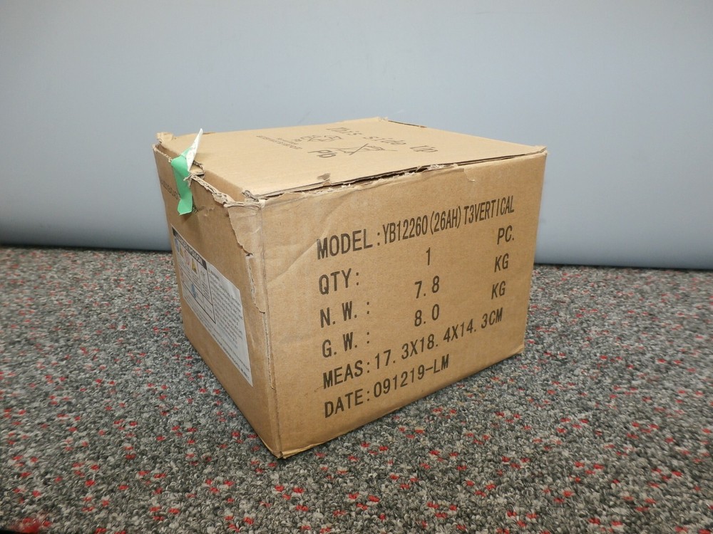 New REPLACEMENT BATTERY FOR YB12260 12V 26AH