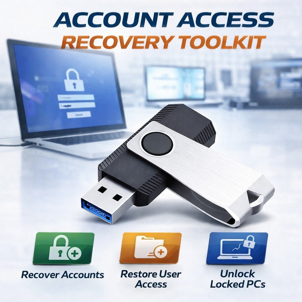 Ultimate Computer Repair Toolkit USB | Bootable Recovery & Diagnostics | 5 PACK