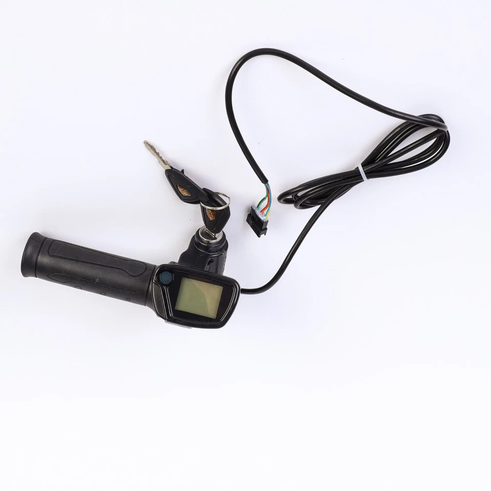 36V 48V electric scooter throttle handle with keylock power indicator light