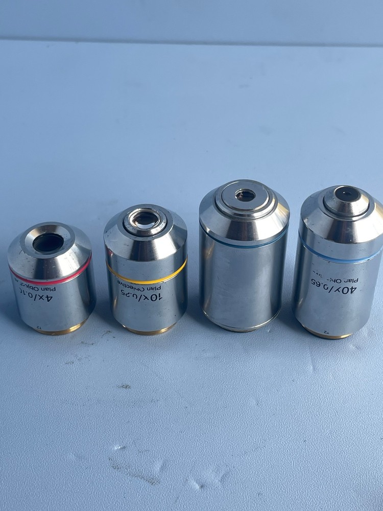 Olympus microscope objective lens Infinite distance Plan 4/10/40/40