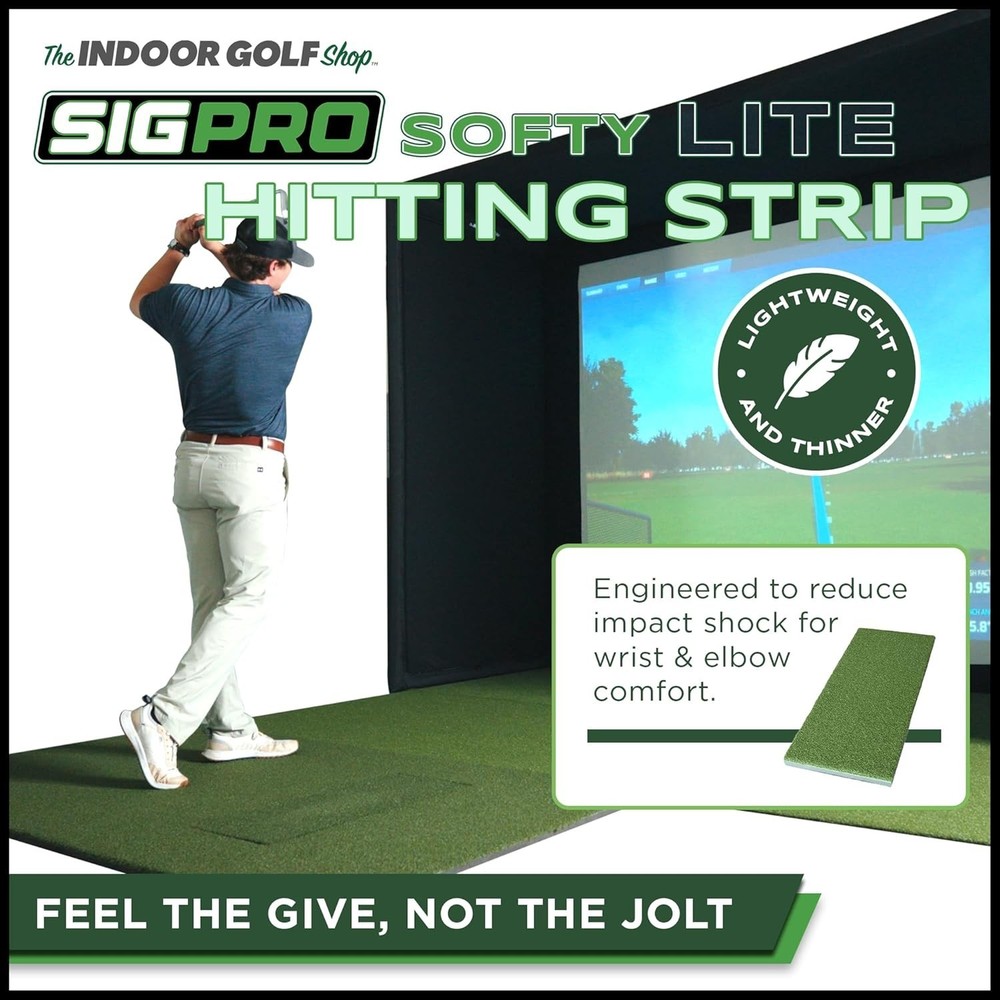 SIGPRO Hitting Strips - Professional-Grade, Replaceable Golf Hitting Mat - Re...