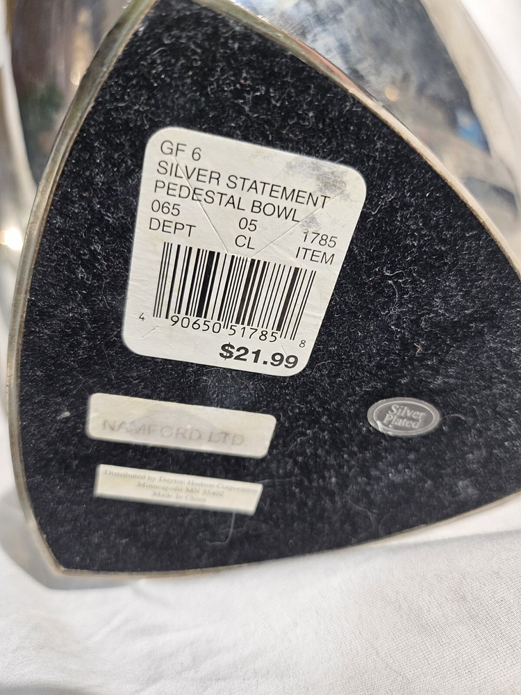 Namford Silverplated Triangular Bowl & Wine Cup Brass Collectible 🔥