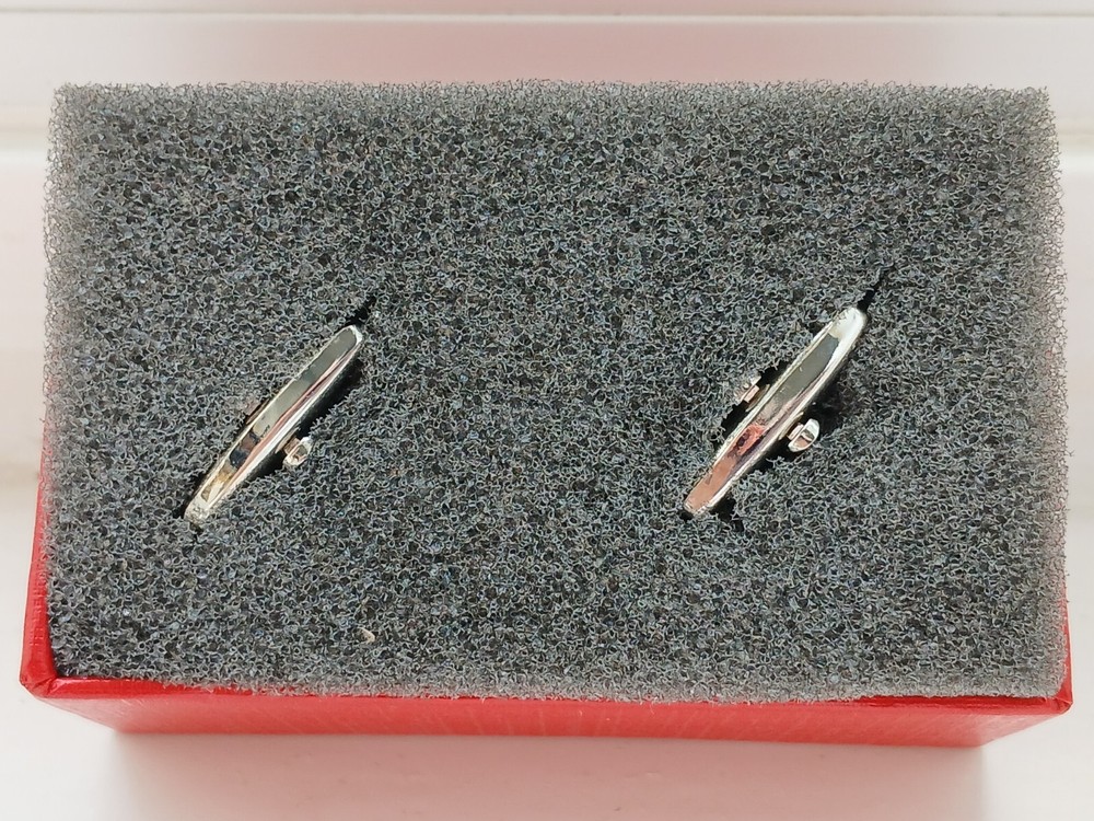 Vintage Style Chrome "Fire Engine" Cufflinks New without Box