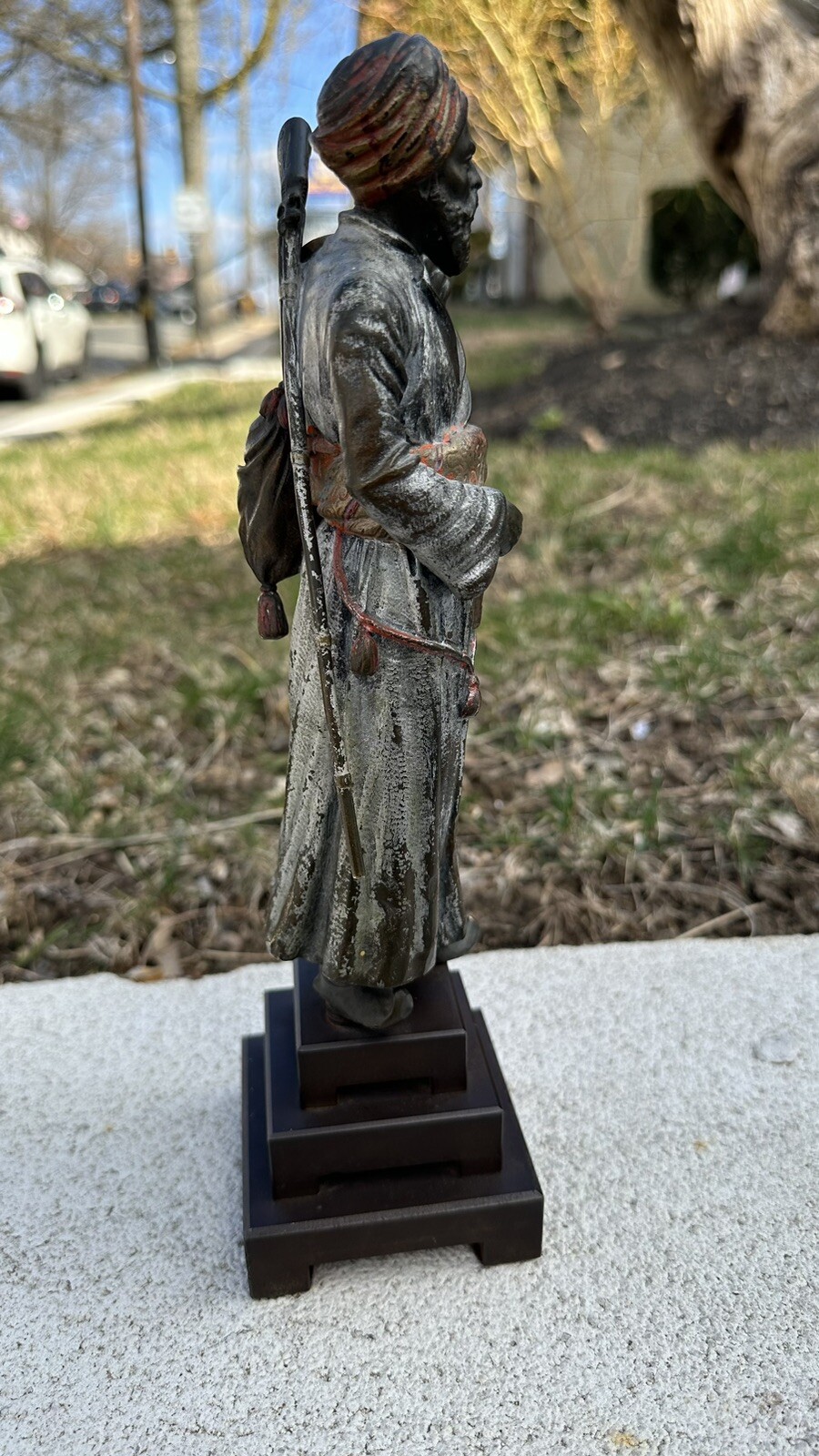 Wonderful Antique Bronze Arab Man