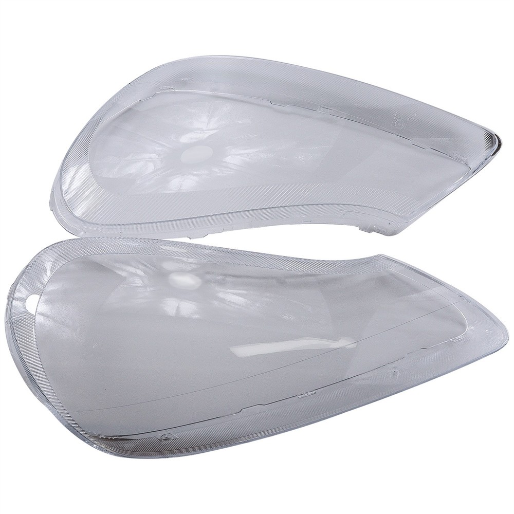 Pair For 2008-2010 Porsche Cayenne Headlight Lens Covers Replacement Clear Shell