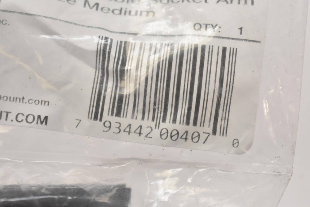 RAM Mounts RAP-B-201U Composite Double Socket Arm Black B Size Medium Mount