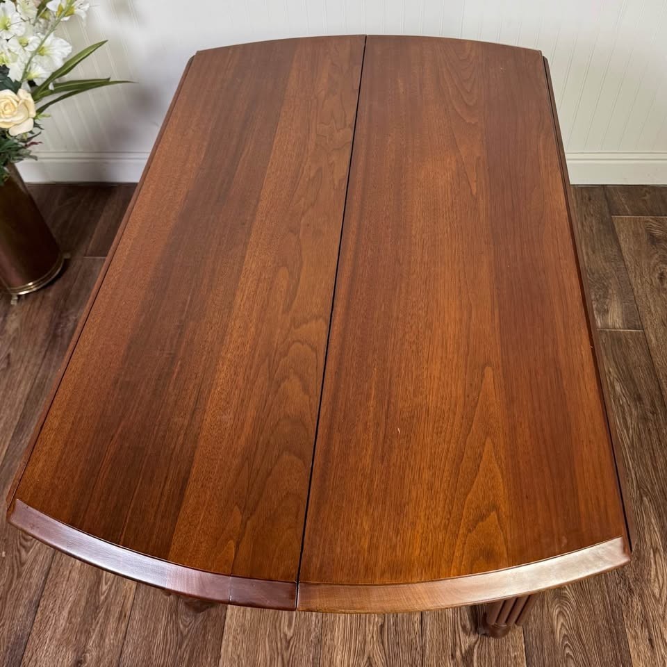 Federal-Style Cherry Extension Drop-Leaf Dining Table - Seats 8–10