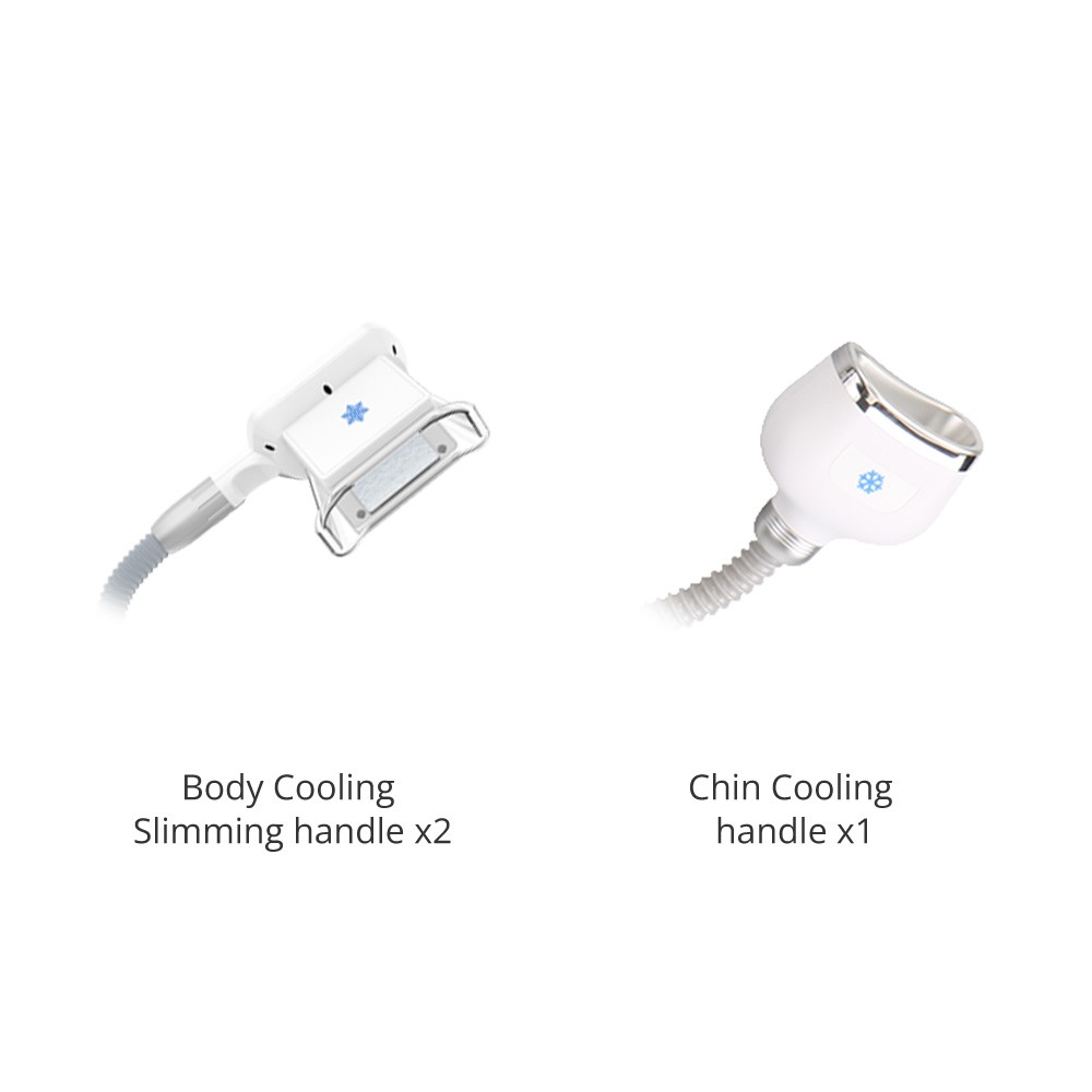 3 Handles Freezing Double Chin Removal Cool Therapy Body Massager Beauty Machine