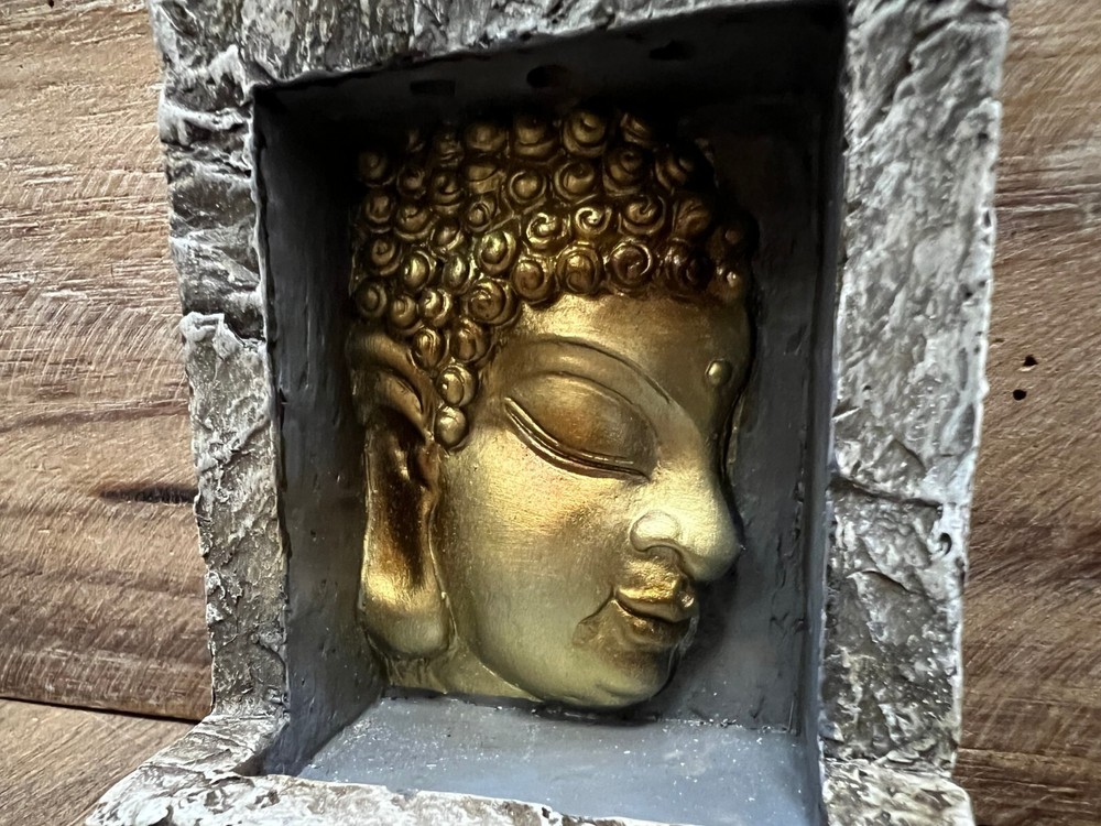 Buddha Resin Incense Burner 4" x 3"