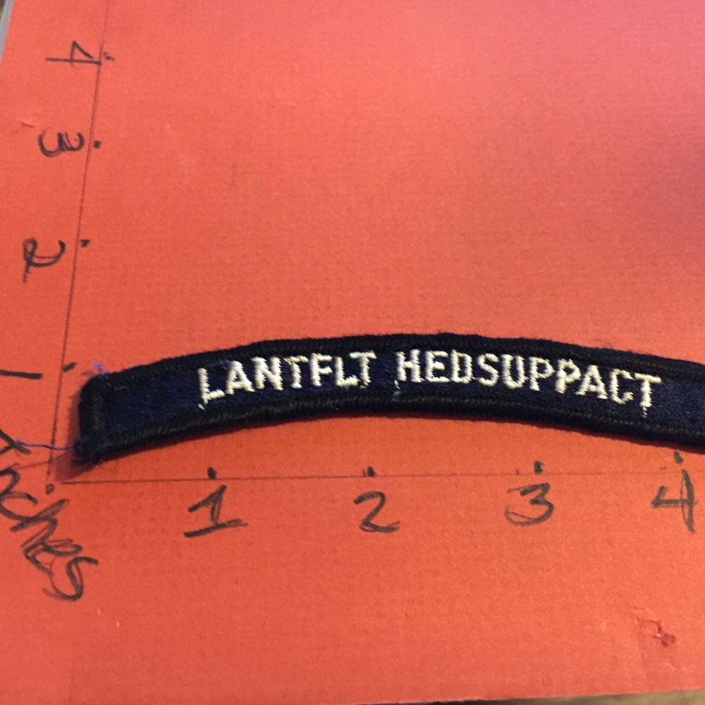 US NAVY SHOULDER STRIP TAB rocker Patch 12/1/22 Lanflt Hedsuppact