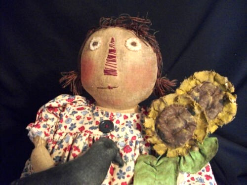 Pattern, sewing, primitive Annie doll, 18 in., Dumplinragamuffin #122