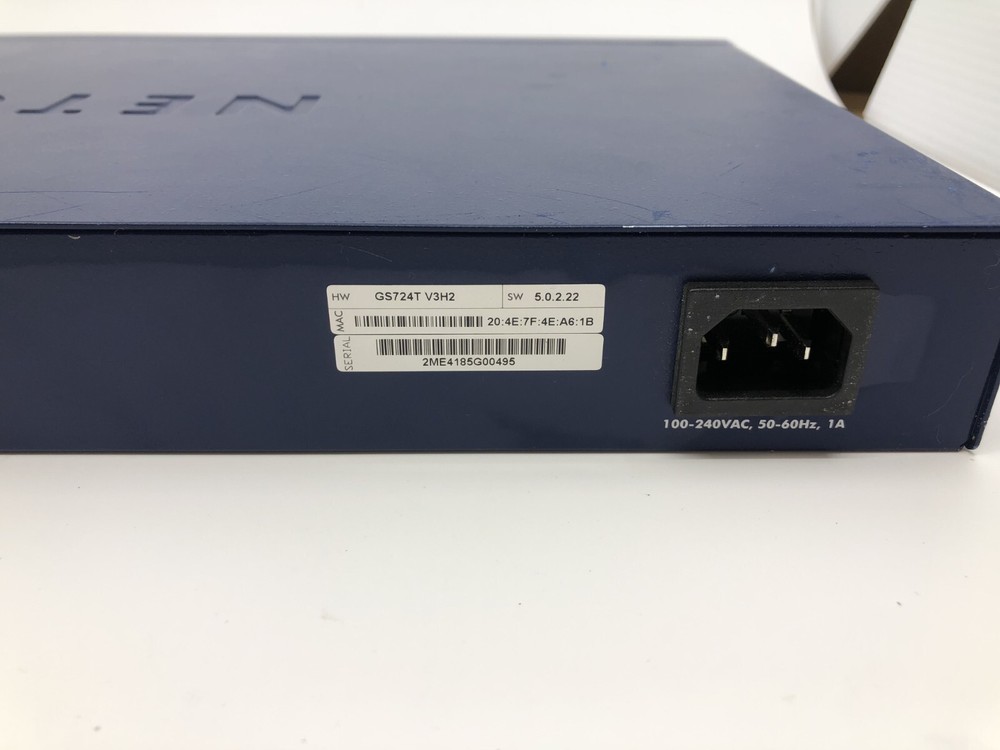 NetGear ProSafe (GS724T v3) 24-Port External Switch Managed
