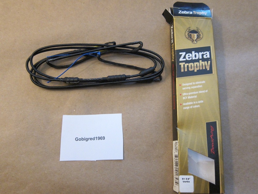 New Mathews Vertix 61 5/8" String Bowstring Zebra Trophy Premium Black