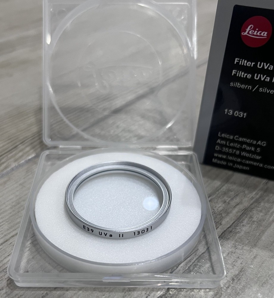 Genuine Leica UV Filter UVa II E39 Silver #13031