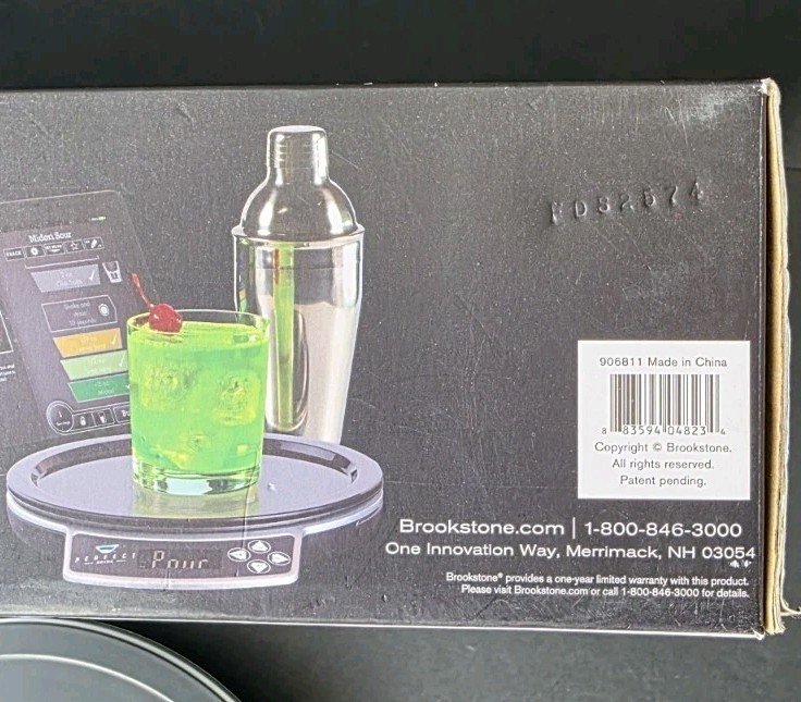 Brookstone Perfect Drink App-Controlled Smart Bartending System Drink Recipee