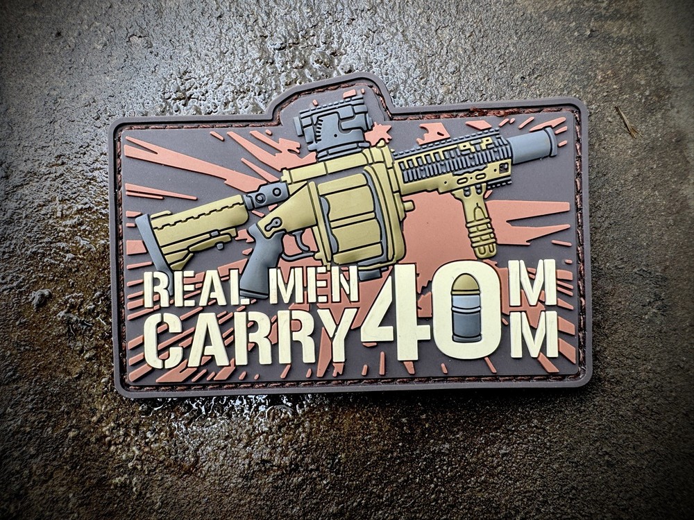 Patriot Patch Co. - Real Men Carry 40mm - Patch