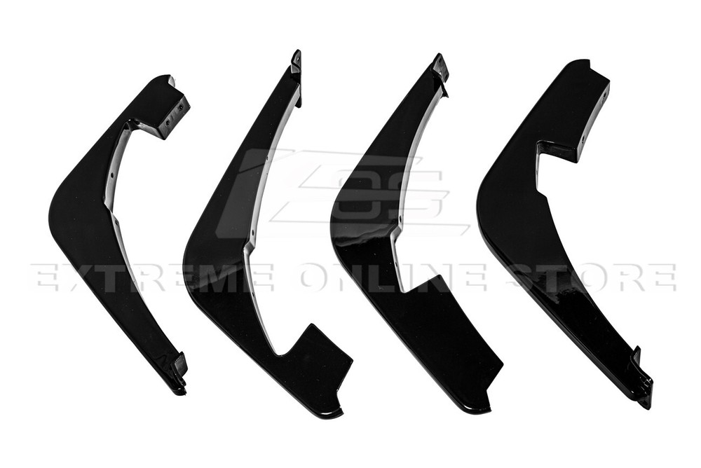 For 20-Up Corvette C8 Performance Style CARBON FLASH Rear Lower Diffuser Fin
