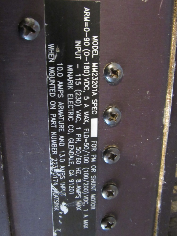 Minarik MM23201A Motor Master 20000 Series Drive Control Unit Motor Controller