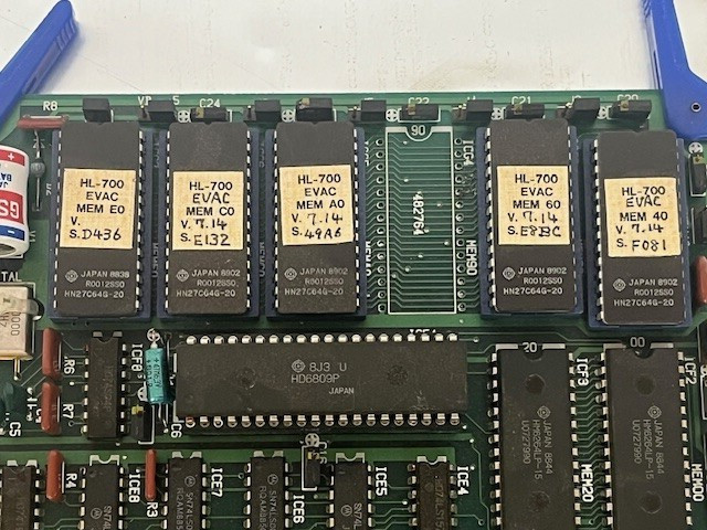 HITACHI HL700 E-BEAM LITHOGRAPHY TOOL 6809CPU-A PCB, P/N 695-5518