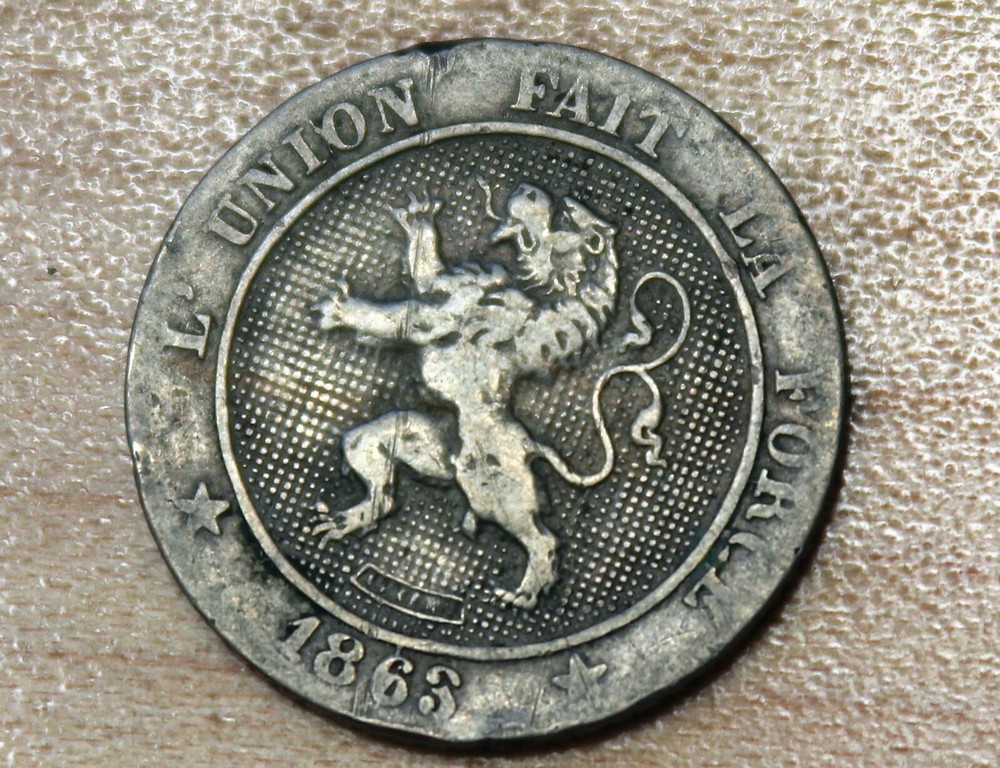 1863 Belgium 5 Centimes Overdate?