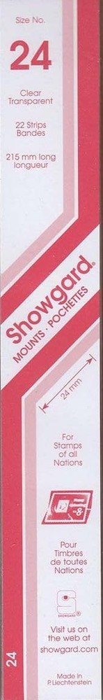 Strip Style Clear Stamp Mounts Size 24