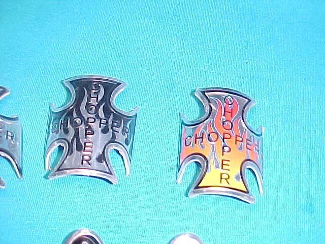 6 Lowrider Bicycle Head Badge Nameplate Emblems