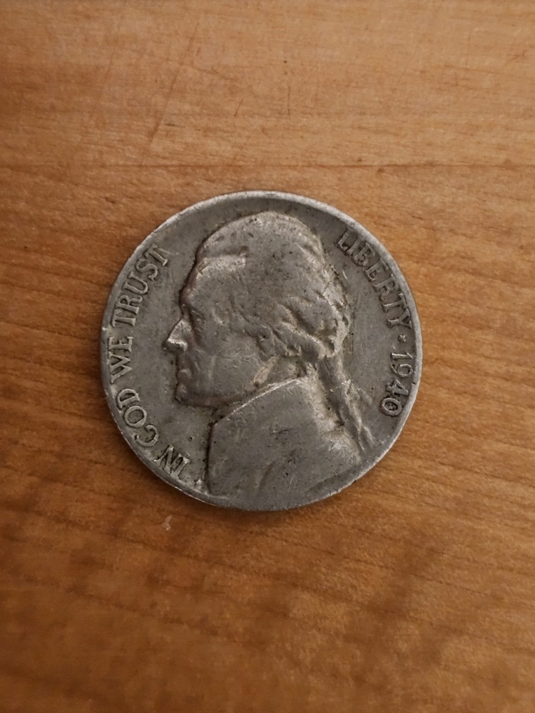1940 Error Nickel Coin