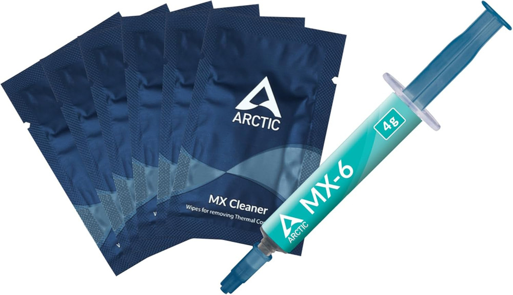 MX-6 (4 G, Incl. 6 MX Cleaner) - Ultimate Performance Thermal Paste for CPU, Con