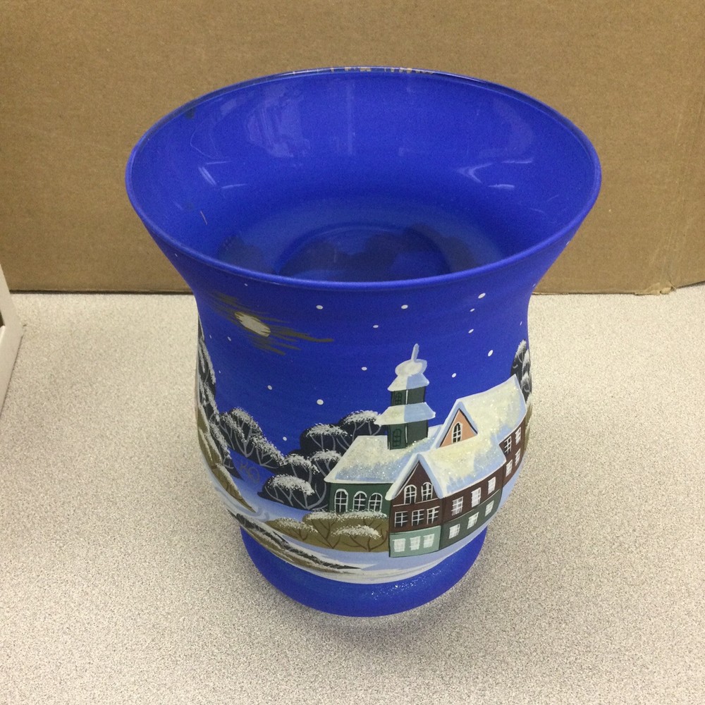 Candle Holder Hurricane Winter Theme