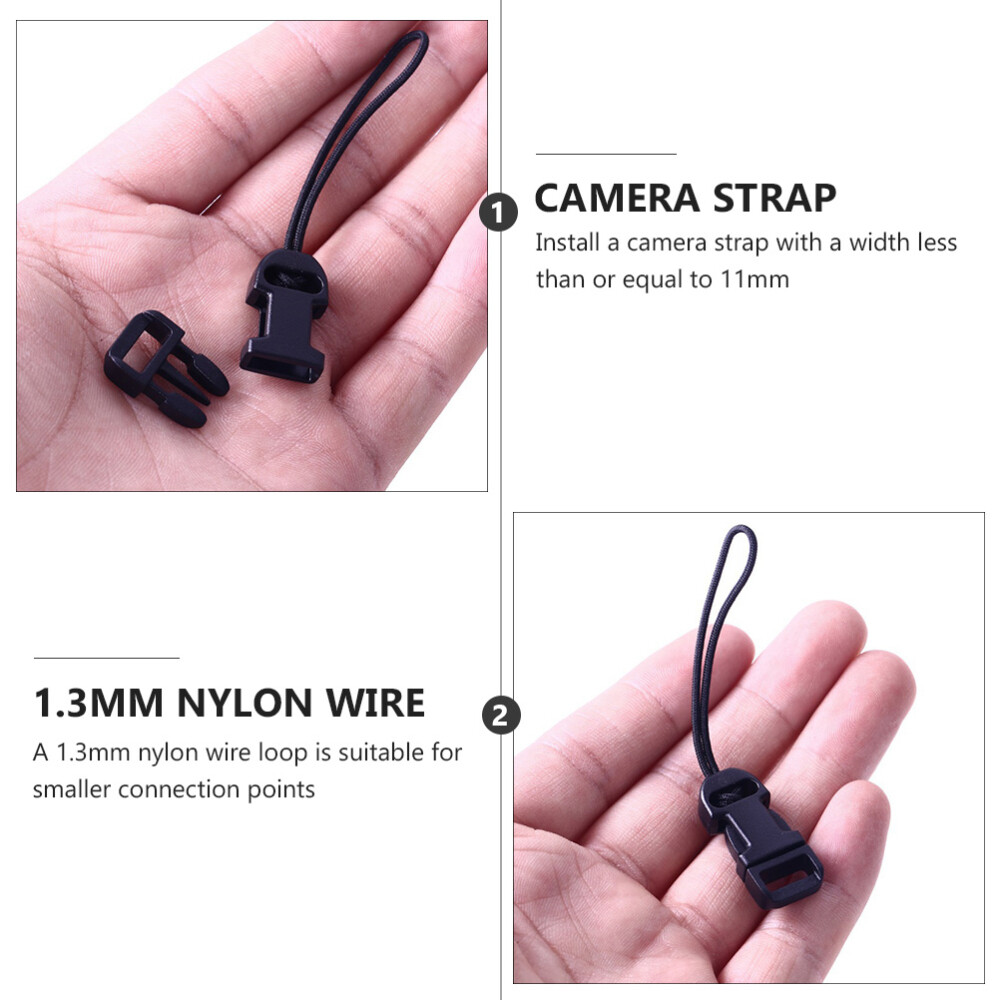 8 Pcs Quick Release Camera and Binocular Straps Connect Buckle Connector Clip