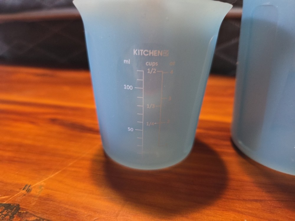 Silicone Measuring Cups Blue Kitchen HQ