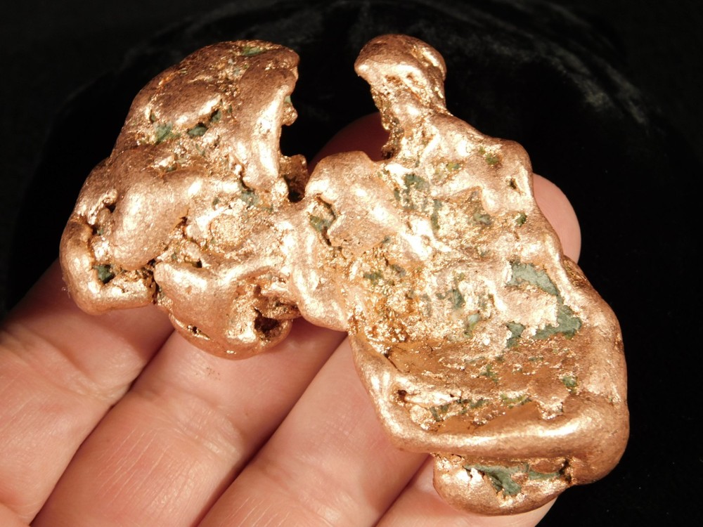 Big! Super Heavy Solid COPPER NUGGET or Native Copper Float Michigan 201gr