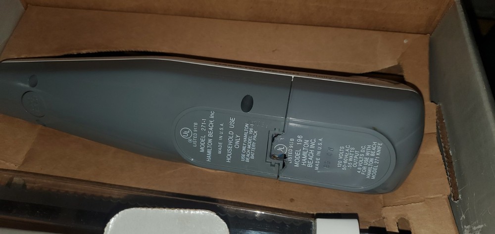 Working Hamilton Beach Electric Cordless Knife
