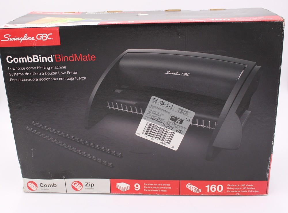 SWINGLINE GBC COMBIND BINDMATE NEW OPEN BOX