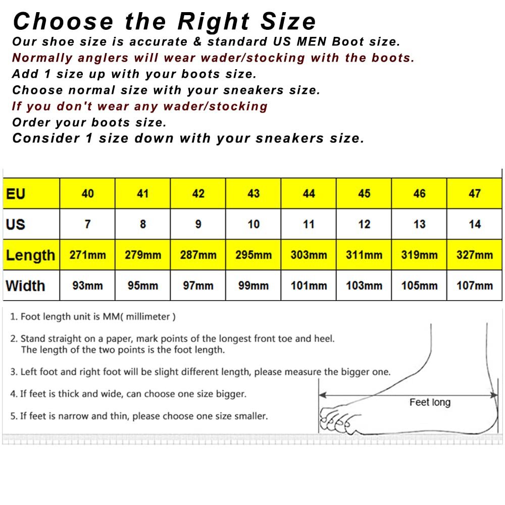 Wading Boots,Waders Boots,Fishing Shoes With Felt Sole and Studs For Fishing