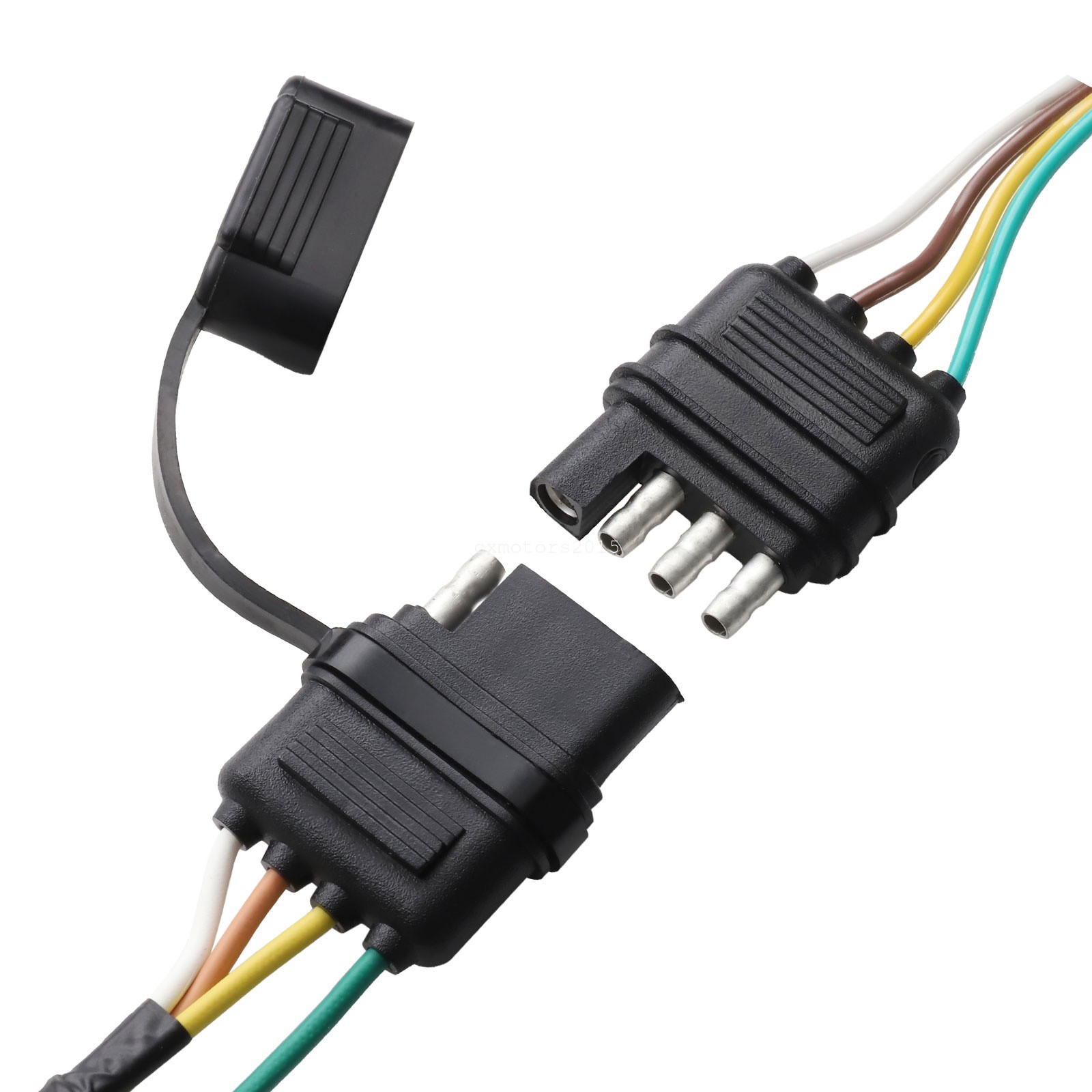 4 Way Trailer Light Wiring Harness Adapter For Chevy Express 1500 2500 2003-2024